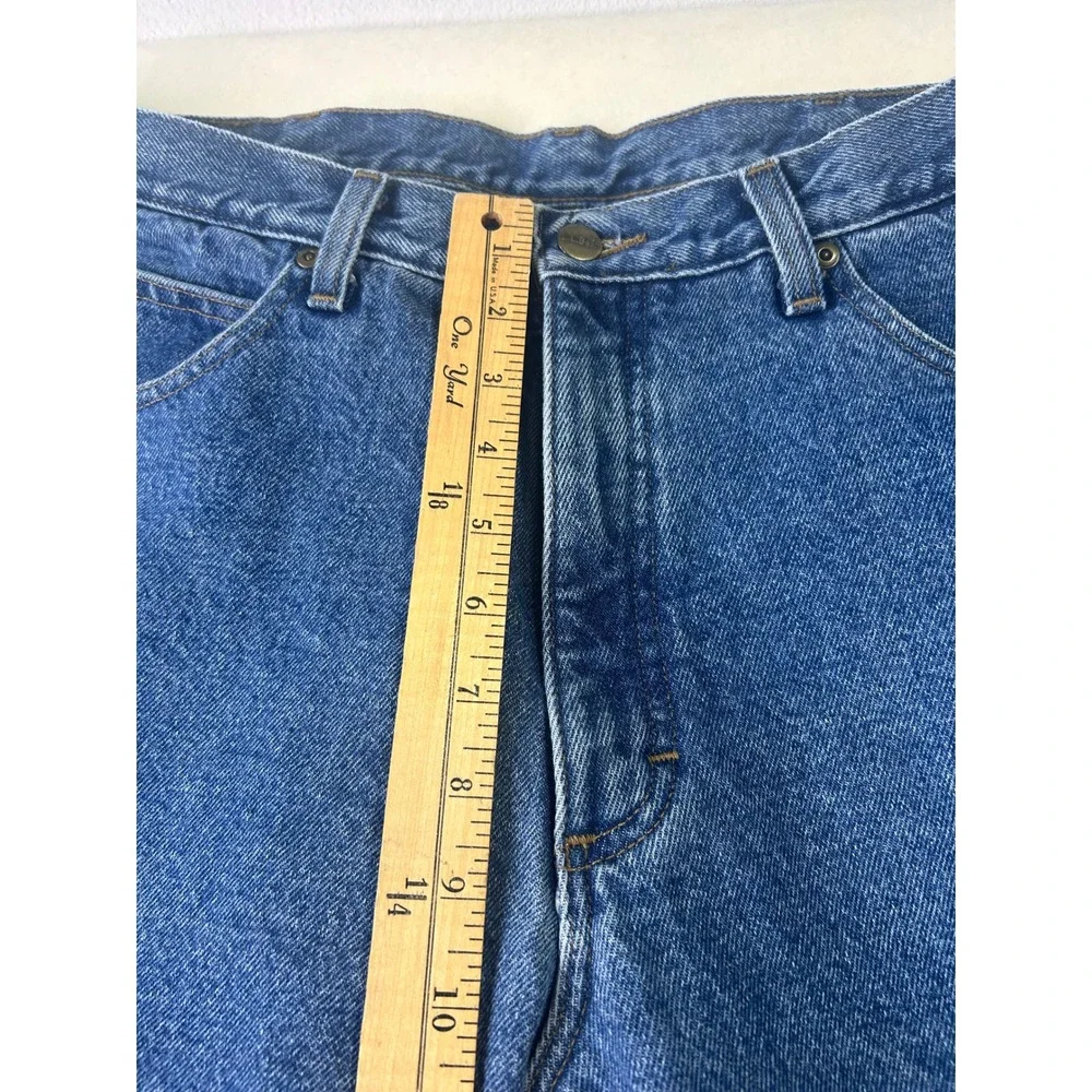 LL Bean Mens Classic Fit Denim Jeans Blue Medium Wash Straight Leg 37x29